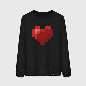 Мужской свитшот хлопок с принтом Heart в городе Новоалтайск, 100% хлопок |  | healthy | minecraft | любовь | майнкрафт