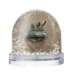 Снежный шар с принтом Танк в городе Новоалтайск, Пластик | Изображение внутри шара печатается на глянцевой фотобумаге с двух сторон | силовые структуры | танк