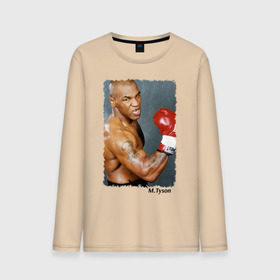 Мужской лонгслив хлопок с принтом Майк Тайсон (Mike Tyson) в городе Новоалтайск, 100% хлопок |  | майк тайсон