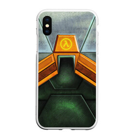 Чехол для iPhone XS Max матовый с принтом Костюм Гордона Фримена в городе Новоалтайск, Силикон | Область печати: задняя сторона чехла, без боковых панелей | Тематика изображения на принте: freeman | gordon | half life | гордон | лайф | фримен | халва | халф