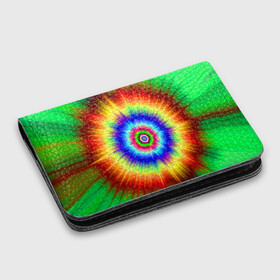 Картхолдер с принтом с принтом Tie dye в городе Новоалтайск, натуральная матовая кожа | размер 7,3 х 10 см; кардхолдер имеет 4 кармана для карт; | Тематика изображения на принте: tie dye
