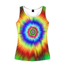Женская майка 3D с принтом Tie dye в городе Новоалтайск, 100% полиэстер | круглая горловина, прямой силуэт, длина до линии бедра | tie dye