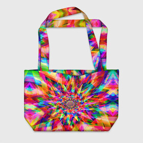 Пляжная сумка 3D с принтом Tie dye в городе Новоалтайск, 100% полиэстер | застегивается на металлическую кнопку; внутренний карман застегивается на молнию. Стенки укреплены специальным мягким материалом, чтобы защитить содержимое от несильных ударов
 | орнамент | узор