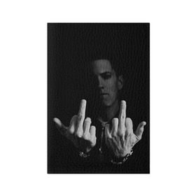 Обложка для паспорта матовая кожа с принтом Eminem в городе Новоалтайск, натуральная матовая кожа | размер 19,3 х 13,7 см; прозрачные пластиковые крепления | eminem | music | rap | музыка | реп | эминем