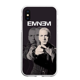 Чехол для iPhone XS Max матовый с принтом Eminem в городе Новоалтайск, Силикон | Область печати: задняя сторона чехла, без боковых панелей | eminem | music | rap | музыка | реп | эминем