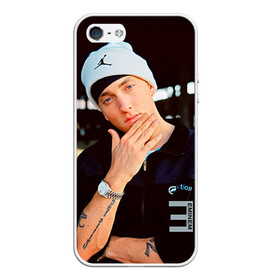 Чехол для iPhone 5/5S матовый с принтом Eminem в городе Новоалтайск, Силикон | Область печати: задняя сторона чехла, без боковых панелей | eminem | music | rap | музыка | реп | эминем
