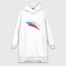 Платье-худи хлопок с принтом Россия в городе Новоалтайск,  |  | герб | национальный | патриот | россия | флаг | я русский
