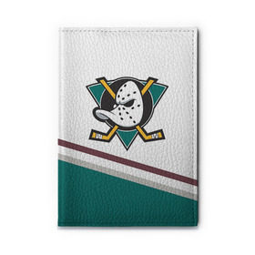 Обложка для автодокументов с принтом Anaheim Ducks Selanne в городе Новоалтайск, натуральная кожа |  размер 19,9*13 см; внутри 4 больших “конверта” для документов и один маленький отдел — туда идеально встанут права | anaheim ducks selanne | nhl | спорт | хоккей