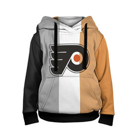 Детская толстовка 3D с принтом Philadelphia Flyers в городе Новоалтайск, 100% полиэстер | двухслойный капюшон со шнурком для регулировки, мягкие манжеты на рукавах и по низу толстовки, спереди карман-кенгуру с мягким внутренним слоем | nhl | philadelphia flyers | спорт | хоккей