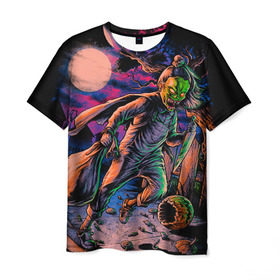 Мужская футболка 3D с принтом Хэллоуин в городе Новоалтайск, 100% полиэфир | прямой крой, круглый вырез горловины, длина до линии бедер | Тематика изображения на принте: halloween | ведьма | праздник | тыква | хэллоуин