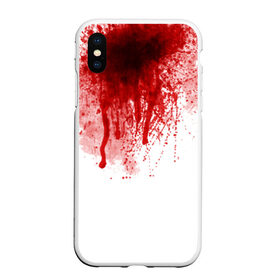 Чехол для iPhone XS Max матовый с принтом Кровь в городе Новоалтайск, Силикон | Область печати: задняя сторона чехла, без боковых панелей | halloween | без головы | кровь | праздник | тыква | хэллоуин