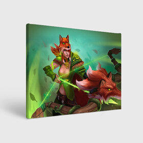 Холст прямоугольный с принтом Windranger в городе Новоалтайск, 100% ПВХ |  | dota 2 | game | windranger | дота | игры | персонаж