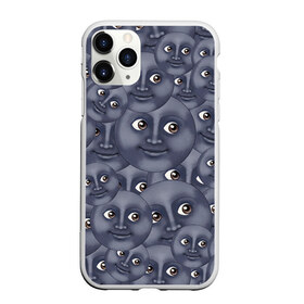 Чехол для iPhone 11 Pro матовый с принтом Эмодзи в городе Новоалтайск, Силикон |  | emoji | moon | луна | смайл | смайлик | эмоджи | эмодзи