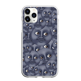 Чехол для iPhone 11 Pro Max матовый с принтом Эмодзи в городе Новоалтайск, Силикон |  | emoji | moon | луна | смайл | смайлик | эмоджи | эмодзи