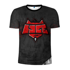 Мужская футболка 3D спортивная с принтом Hellraisers в городе Новоалтайск, 100% полиэстер с улучшенными характеристиками | приталенный силуэт, круглая горловина, широкие плечи, сужается к линии бедра | cs | csgo | cybersportteam | hell | hellraisers | ксго | хэлрайзис