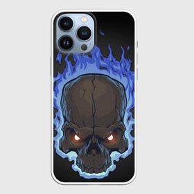 Чехол для iPhone 13 Pro Max с принтом Fire skull в городе Новоалтайск,  |  | skull | skulls | череп | черепа