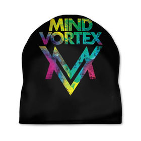 Шапка 3D с принтом MIND VORTEX в городе Новоалтайск, 100% полиэстер | универсальный размер, печать по всей поверхности изделия | and | dnb | drumm | mind | pirate | station | vortex | бэйс | вортекс | драм | майнд | пиратская | станция