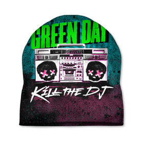 Шапка 3D с принтом Green Day в городе Новоалтайск, 100% полиэстер | универсальный размер, печать по всей поверхности изделия | green day | rock | грин дей | рок
