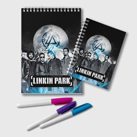 Блокнот с принтом Linkin Park в городе Новоалтайск, 100% бумага | 48 листов, плотность листов — 60 г/м2, плотность картонной обложки — 250 г/м2. Листы скреплены удобной пружинной спиралью. Цвет линий — светло-серый
 | Тематика изображения на принте: linkin park | rock | линкин парк | рок