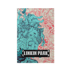 Обложка для паспорта матовая кожа с принтом Linkin Park в городе Новоалтайск, натуральная матовая кожа | размер 19,3 х 13,7 см; прозрачные пластиковые крепления | linkin park | rock | линкин парк | рок