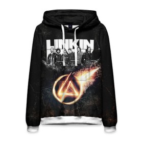 Мужская толстовка 3D с принтом Linkin Park в городе Новоалтайск, 100% полиэстер | двухслойный капюшон со шнурком для регулировки, мягкие манжеты на рукавах и по низу толстовки, спереди карман-кенгуру с мягким внутренним слоем. | linkin park | rock | линкин парк | рок