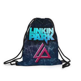 Рюкзак-мешок 3D с принтом Linkin Park в городе Новоалтайск, 100% полиэстер | плотность ткани — 200 г/м2, размер — 35 х 45 см; лямки — толстые шнурки, застежка на шнуровке, без карманов и подкладки | Тематика изображения на принте: linkin park | rock | линкин парк | рок