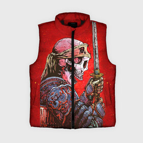 Женский жилет утепленный 3D с принтом Череп в городе Новоалтайск,  |  | скелет