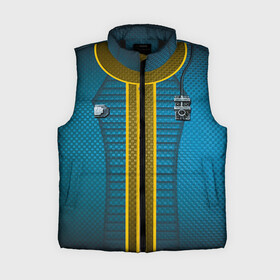 Женский жилет утепленный 3D с принтом Комбинезон Убежища 111 в городе Новоалтайск,  |  | 111 | bethesda | fallot 4 | fallout | vault tec | беседка | выживший | игры | комбинезон | убежище | фоллаут