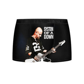 Мужские трусы 3D с принтом System of a Down в городе Новоалтайск, 50% хлопок, 50% полиэстер | классическая посадка, на поясе мягкая тканевая резинка | hard rock | metal | rock | serj | system of a down | tankian | метал | рок | систем | танкян | хардрок