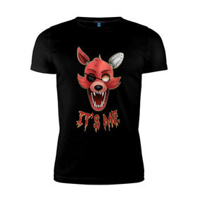 Мужская футболка премиум с принтом Five nights at Freddy`s Foxy в городе Новоалтайск, 92% хлопок, 8% лайкра | приталенный силуэт, круглый вырез ворота, длина до линии бедра, короткий рукав | фнаф