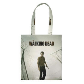Сумка 3D повседневная с принтом The Walking Dead в городе Новоалтайск, 100% полиэстер | Плотность: 200 г/м2; Размер: 34×35 см; Высота лямок: 30 см | зомби