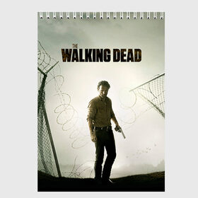 Скетчбук с принтом The Walking Dead в городе Новоалтайск, 100% бумага
 | 48 листов, плотность листов — 100 г/м2, плотность картонной обложки — 250 г/м2. Листы скреплены сверху удобной пружинной спиралью | зомби
