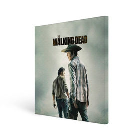 Холст квадратный с принтом The Walking Dead в городе Новоалтайск, 100% ПВХ |  | зомби