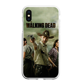 Чехол для iPhone XS Max матовый с принтом The Walking Dead в городе Новоалтайск, Силикон | Область печати: задняя сторона чехла, без боковых панелей | зомби