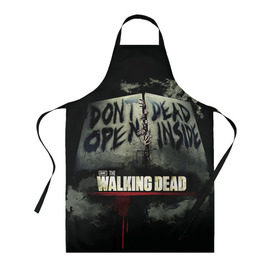 Фартук 3D с принтом The Walking Dead в городе Новоалтайск, 100% полиэстер | общий размер — 65 х 85 см, ширина нагрудника — 26 см, горловина — 53 см, длина завязок — 54 см, общий обхват в поясе — 173 см. Принт на завязках и на горловине наносится с двух сторон, на основной части фартука — только с внешней стороны | зомби