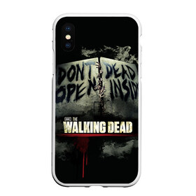 Чехол для iPhone XS Max матовый с принтом The Walking Dead в городе Новоалтайск, Силикон | Область печати: задняя сторона чехла, без боковых панелей | зомби