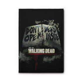 Обложка для автодокументов с принтом The Walking Dead в городе Новоалтайск, натуральная кожа |  размер 19,9*13 см; внутри 4 больших “конверта” для документов и один маленький отдел — туда идеально встанут права | Тематика изображения на принте: зомби