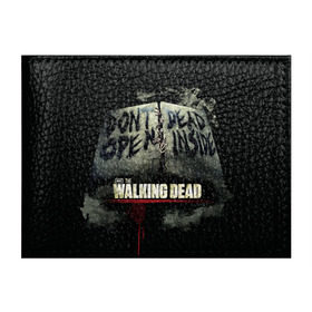 Обложка для студенческого билета с принтом The Walking Dead в городе Новоалтайск, натуральная кожа | Размер: 11*8 см; Печать на всей внешней стороне | Тематика изображения на принте: зомби