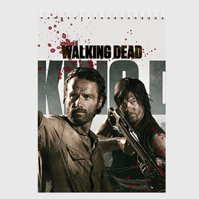 Скетчбук с принтом The Walking Dead в городе Новоалтайск, 100% бумага
 | 48 листов, плотность листов — 100 г/м2, плотность картонной обложки — 250 г/м2. Листы скреплены сверху удобной пружинной спиралью | зомби