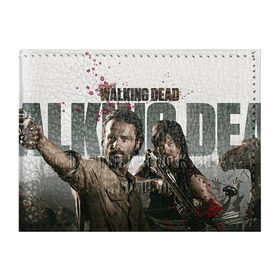 Обложка для студенческого билета с принтом The Walking Dead в городе Новоалтайск, натуральная кожа | Размер: 11*8 см; Печать на всей внешней стороне | Тематика изображения на принте: зомби
