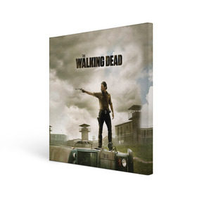 Холст квадратный с принтом The Walking Dead в городе Новоалтайск, 100% ПВХ |  | зомби