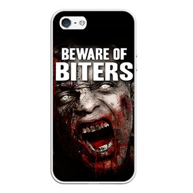 Чехол для iPhone 5/5S матовый с принтом The Walking Dead в городе Новоалтайск, Силикон | Область печати: задняя сторона чехла, без боковых панелей | зомби