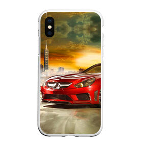 Чехол для iPhone XS Max матовый с принтом Mercedes в городе Новоалтайск, Силикон | Область печати: задняя сторона чехла, без боковых панелей | Тематика изображения на принте: amg | benz | mercedes | бенс | бенц | мерседес