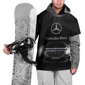 Накидка на куртку 3D с принтом Mercedes в городе Новоалтайск, 100% полиэстер |  | amg | benz | mercedes | бенс | бенц | мерседес