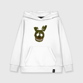 Детская толстовка хлопок с принтом FNaF Springtrap в городе Новоалтайск, 100% хлопок | Круглый горловой вырез, эластичные манжеты, пояс, капюшен | fnaf | фнаф