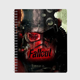 Тетрадь с принтом Fallout в городе Новоалтайск, 100% бумага | 48 листов, плотность листов — 60 г/м2, плотность картонной обложки — 250 г/м2. Листы скреплены сбоку удобной пружинной спиралью. Уголки страниц и обложки скругленные. Цвет линий — светло-серый
 | Тематика изображения на принте: fallout | бункер | постапокалиптические | фалаут | фаллаут | фолаут | фоллаут