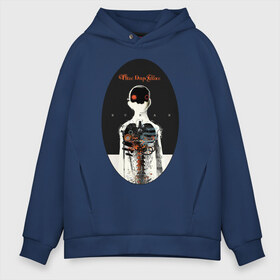 Мужское худи Oversize хлопок с принтом Three Days Grace Human в городе Новоалтайск, френч-терри — 70% хлопок, 30% полиэстер. Мягкий теплый начес внутри —100% хлопок | боковые карманы, эластичные манжеты и нижняя кромка, капюшон на магнитной кнопке | three days grace