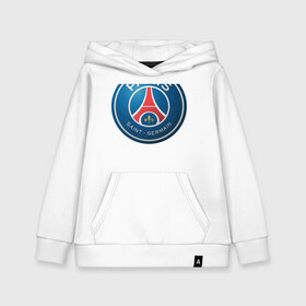 Детская толстовка хлопок с принтом Paris Saint Germain в городе Новоалтайск, 100% хлопок | Круглый горловой вырез, эластичные манжеты, пояс, капюшен | псж