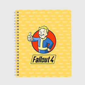 Тетрадь с принтом Fallout в городе Новоалтайск, 100% бумага | 48 листов, плотность листов — 60 г/м2, плотность картонной обложки — 250 г/м2. Листы скреплены сбоку удобной пружинной спиралью. Уголки страниц и обложки скругленные. Цвет линий — светло-серый
 | Тематика изображения на принте: fallout | бункер | постапокалиптические | фалаут | фаллаут | фолаут | фоллаут