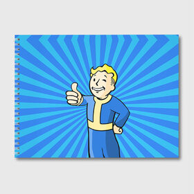 Альбом для рисования с принтом Fallout в городе Новоалтайск, 100% бумага
 | матовая бумага, плотность 200 мг. | Тематика изображения на принте: fallout | бункер | постапокалиптические | фалаут | фаллаут | фолаут | фоллаут